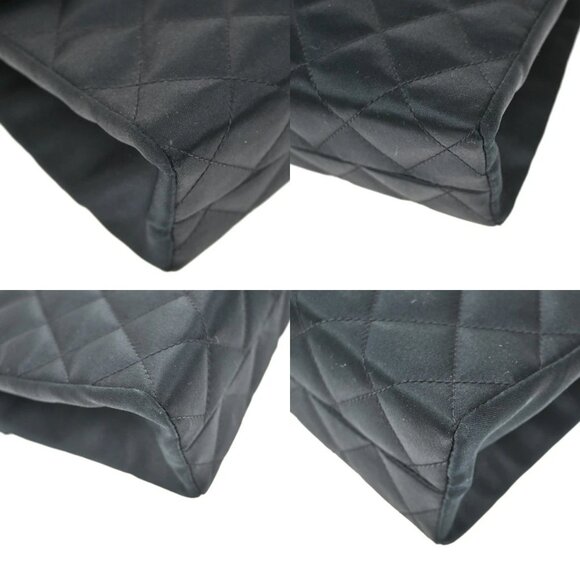 CHANEL CC Mini Matelasse Chain Shoulder Bag Satin Black GHW Vintage 648RL403 - Picture 4 of 16